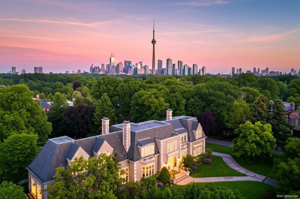 Toronto skyline with CN Tower